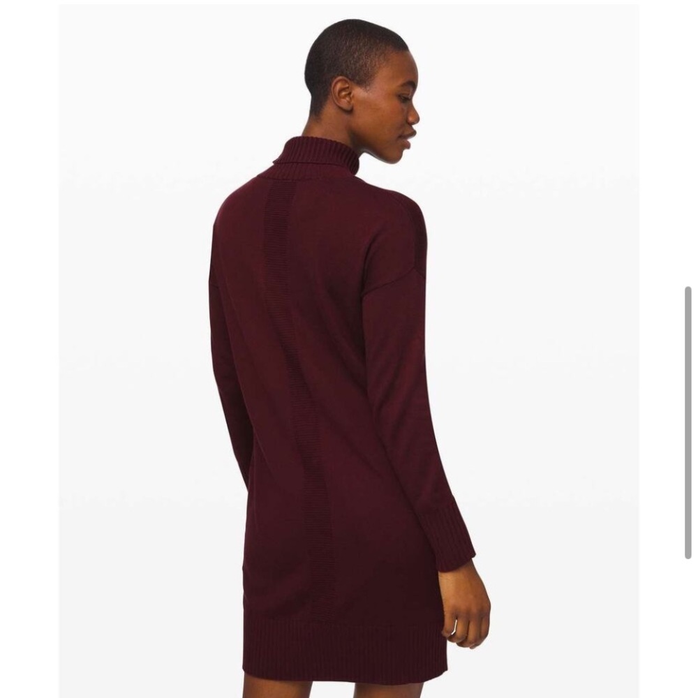 Lululemon Athletica Red Turtleneck Sheath Dress - Picture 2 of 8